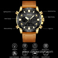 New Fashion Brand SMAEL Men Watch Leather Strap